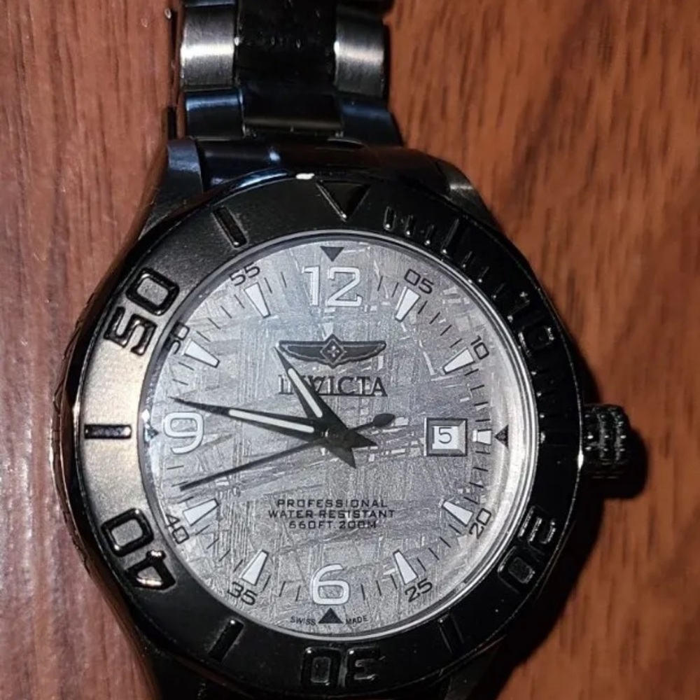 Invicta “Ocean Ghost” meteorite dial watch 45mm